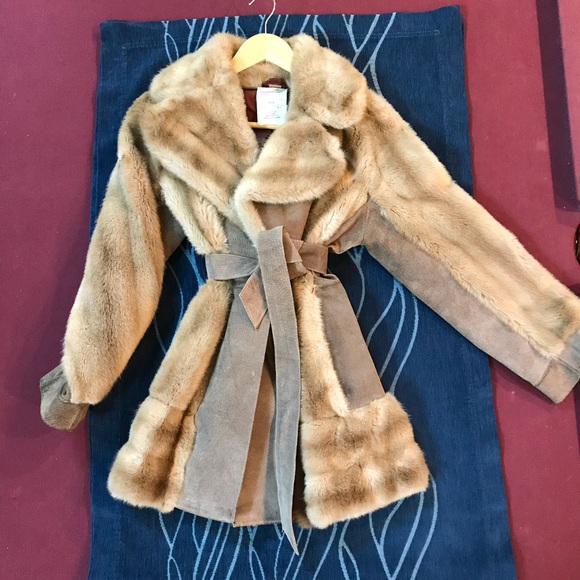 Tissavel of France Jackets & Blazers - Vintage Tissavel France, Rosewing. Faux Fur